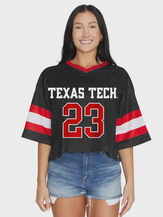 WOMENS TEXAS TECH CROPPED JERSEY