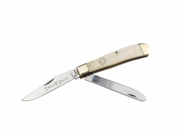 110826 | BOKER PLUS 2.0 TREEBRAND TRAPPER SMOOTH WHITE BONE KNIFE