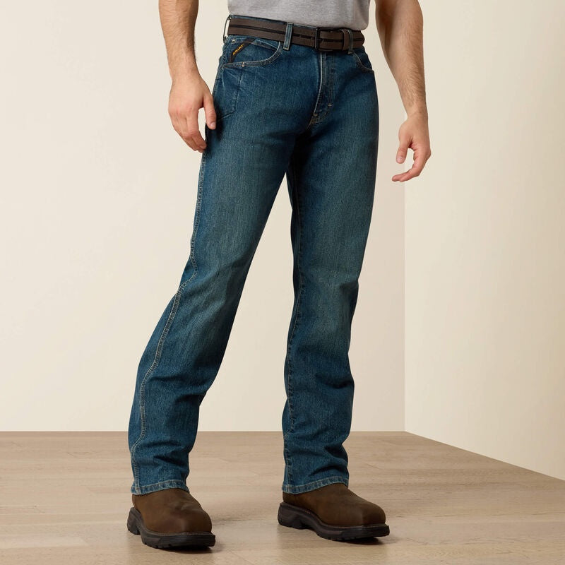 10016221 | ARIAT MEN'S REBAR M4 RELAXED DURASTRETCH BOOTCUT JEAN-CARBINE