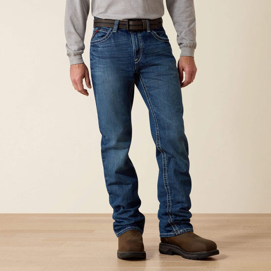 10018365 | ARIAT MEN'S FR M4 RELAXED RIDGELINE BOOT CUT JEAN - GLACIER