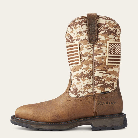 10022968 | ARIAT MENS CAMO PATRIOT STEEL TOE BOOT