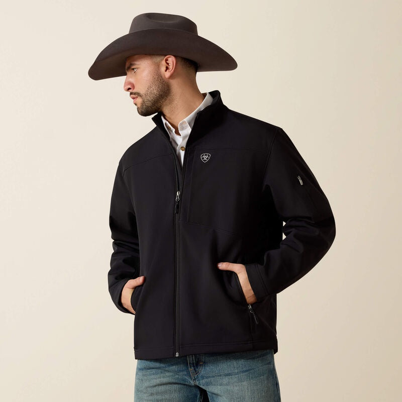 10023329 | ARIAT MENS VERNON 2.0 SOFTSHELL JACKET - BLACK