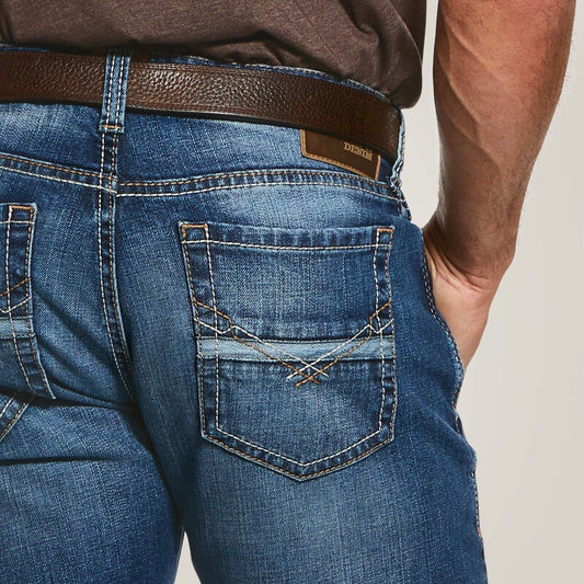 10032321 | ARIAT MEN'S M7 ROCKER STRETCH NASSAU STACKABLE STRAIGHT LEG JEAN - SUMMIT