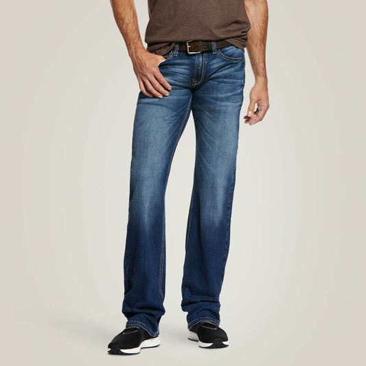 10032321 | ARIAT MEN'S M7 ROCKER STRETCH NASSAU STACKABLE STRAIGHT LEG JEAN - SUMMIT