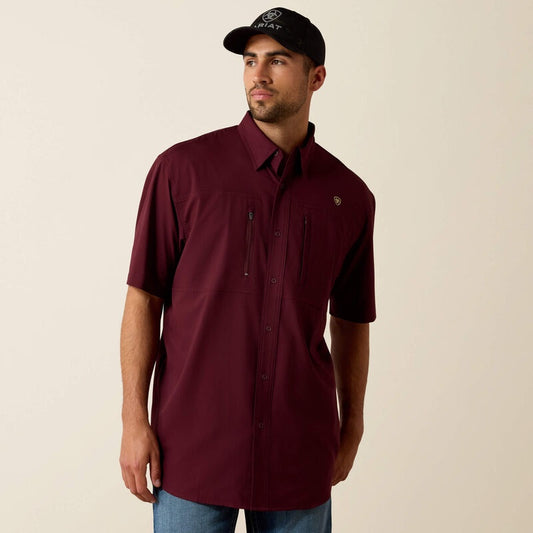 10036320 | ARIAT MEN'S VENTTEK CLASSIC FIT L/S SHIRT - MALBEC