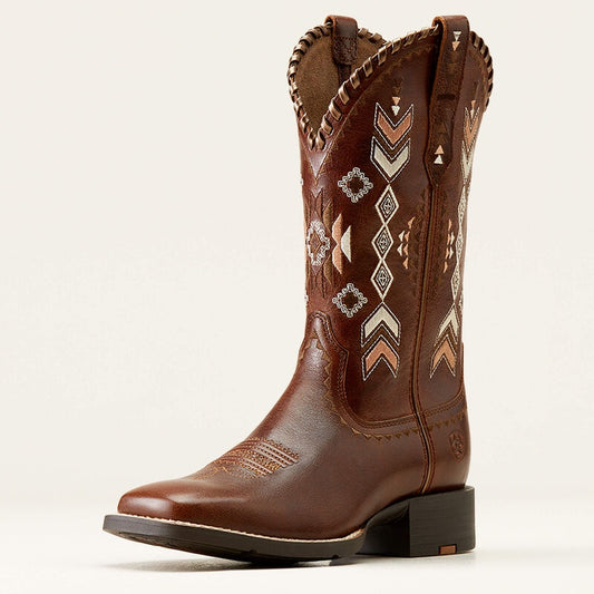 10038327 | ARIAT WOMENS CANYON TAN ROUND UP SKYLER BOOT