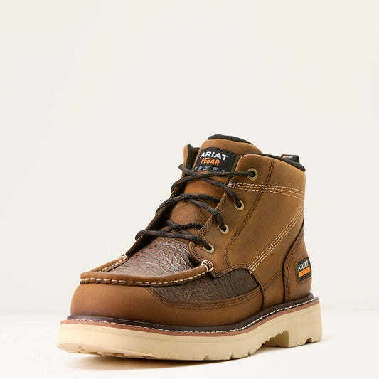 10053587 | ARIAT MEN'S REBAR LIFT CHUKKA WORK BOOT - DISTRESSED BROWN/SHARKSKIN