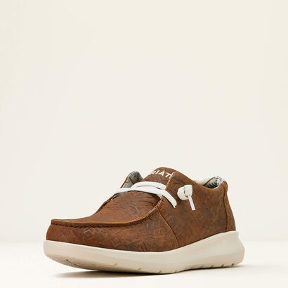 10061171 | MEN’S MAHOGANY BLANKET EMBOSSED HILO CASUAL SHOES