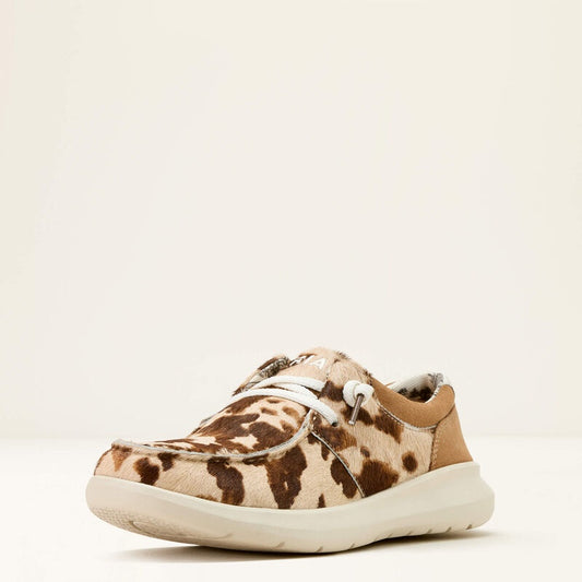 10061345 | ARIAT WMNS HILO TAN AND WHITE BRINDLE HAIR ON