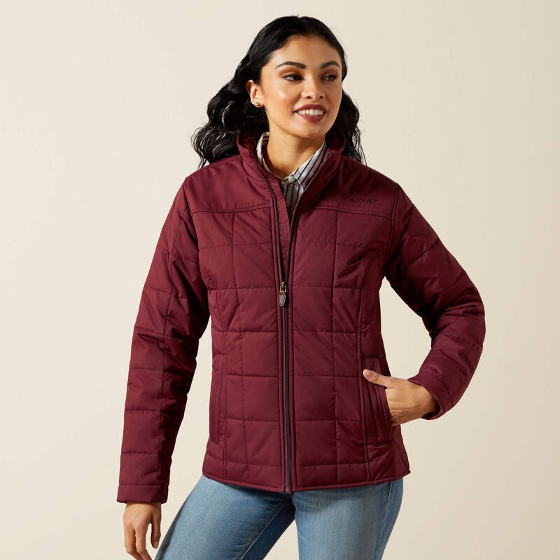 10062551 | ARIAT WOMENS REAL CRIUS INSULATED WINDSOR WINE JACKET