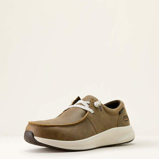 10063828 | ARIAT BUCKEYE ROUND STEEL TOE SHOE - BROWN BOMBER