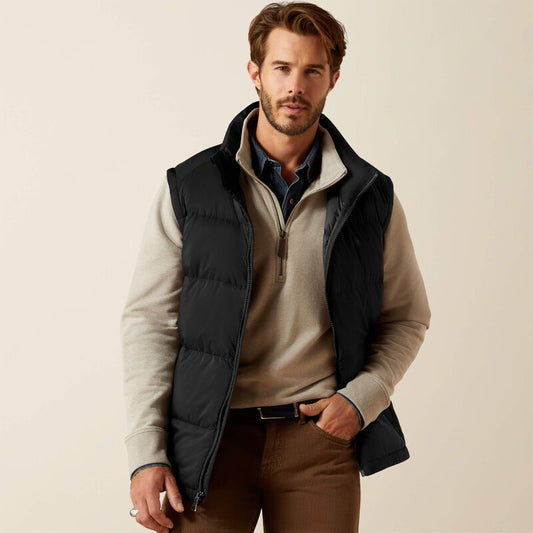10065819 | ARIAT MENS BLACK ULTRAPUFF DOWN VEST