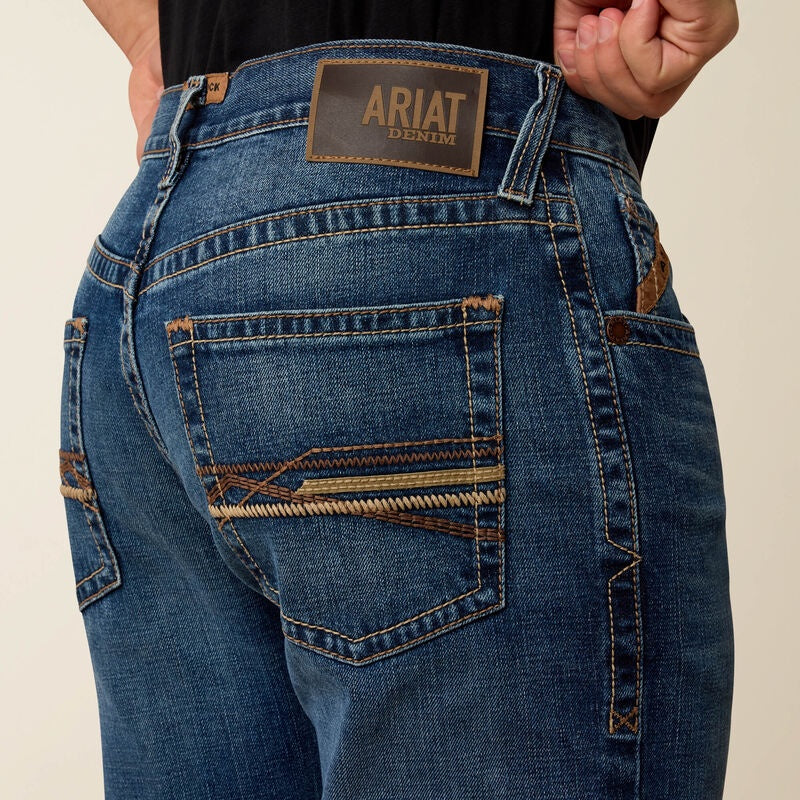 10074800 | ARIAT MEN'S M4 RELAXED THORNTON BOOT CUT JEAN - HEATH