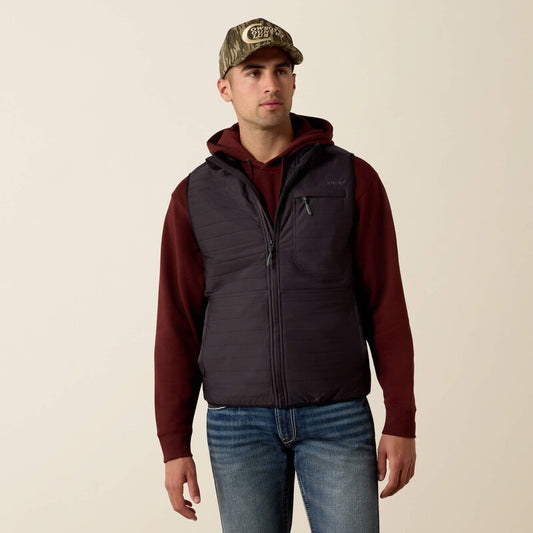10079256 | ARIAT MEN’S WYLIE VEST - OBSIDIAN