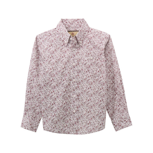 112369451 | WRANGLER BOYS PAISLEY CLASSIC BUTTON UP