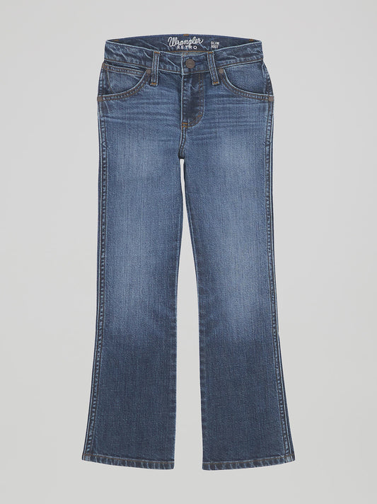 112370667 | WRANGLER BOY'S RETRO SLIM BOOTCUT JEAN -MOORE