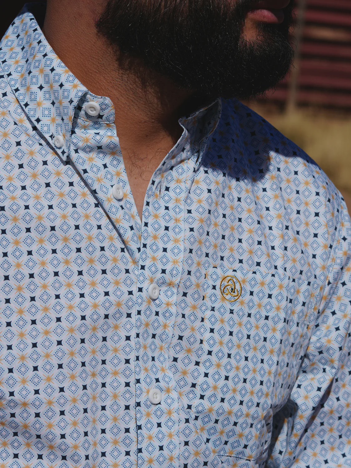 SKCL2023120 | CUEROLINE SLIME FIT SHINING STAR L/S BUTTON UP