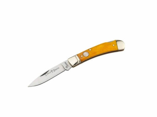 110814 | BOKER GERMANY TREEBRAND LOCKBACK SMOOTH YELLOW POCKET KNIFE