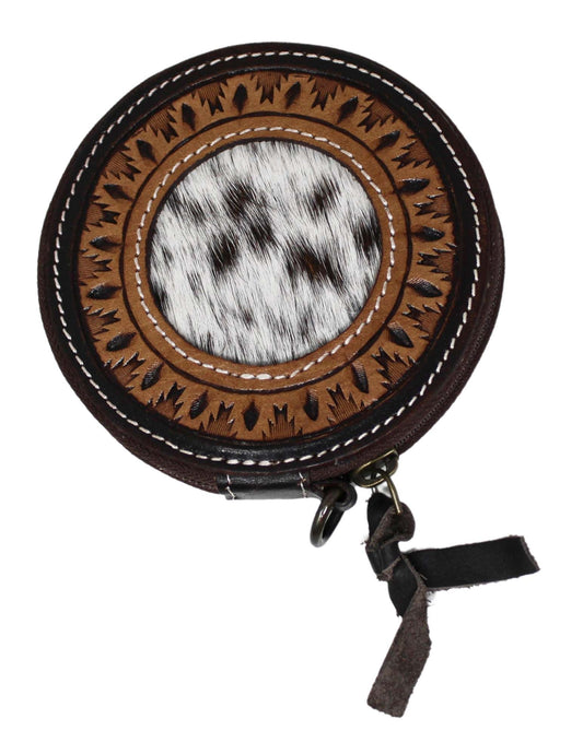 16FK01 | CHALLENGER BELTS HAIR ON COIN POUCH PURSE