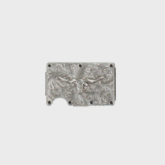 D250008765 | 3D SILVER LONGHORN UTILITY WALLET
