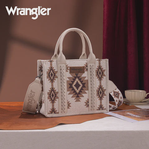 WG226-8120SBG | WRANGLER AZTEC DUAL SIDED CROSSBODY - BEIGE