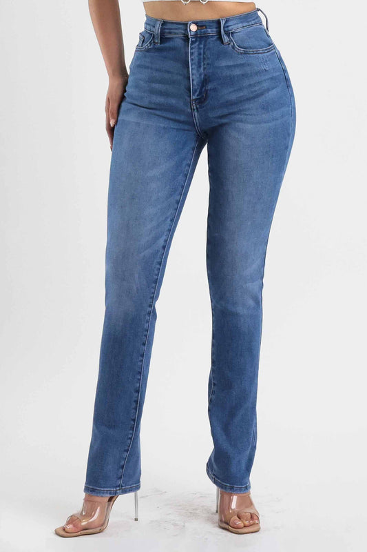 EP5015 | VIBRANT WOMEN'S STRAIGHT LET MEDIUM STONE JEAN