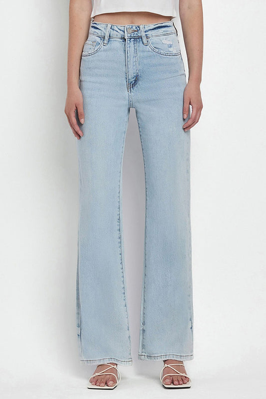 V3212 | VERVET WOMENS 90'S VINTAGE HIGH RISE FLARE JEAN