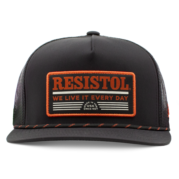 2552T-BK | RESISTOL TAN/WHITE TRUCKER CAP