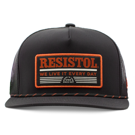 2552T-BK | RESISTOL TAN/WHITE TRUCKER CAP