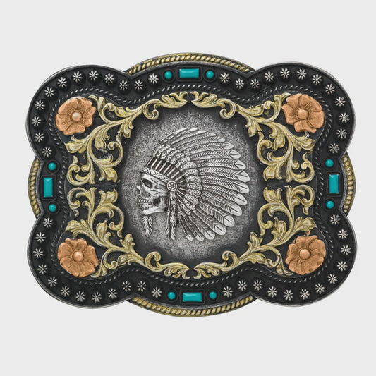 37038 | NOCONA SKELETON CHIEF BUCKLE