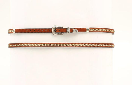0274802 | BROWN/TAN BRAIDED HORSEHAIR HATBAND