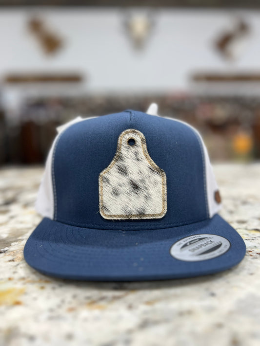 CUEROLINE COWHIDE COW TAG CAP