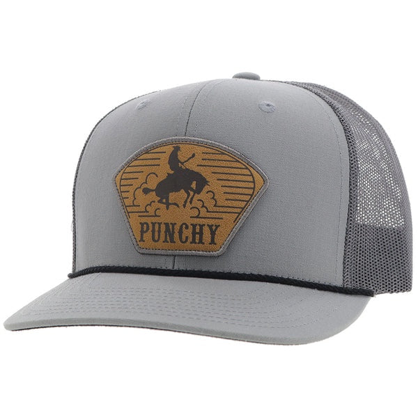 5032T-GY HOOEY CAVVY GREY WITH LEATHER PUNCHY CAP