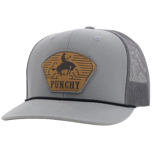 5032T-GY HOOEY CAVVY GREY WITH LEATHER PUNCHY CAP