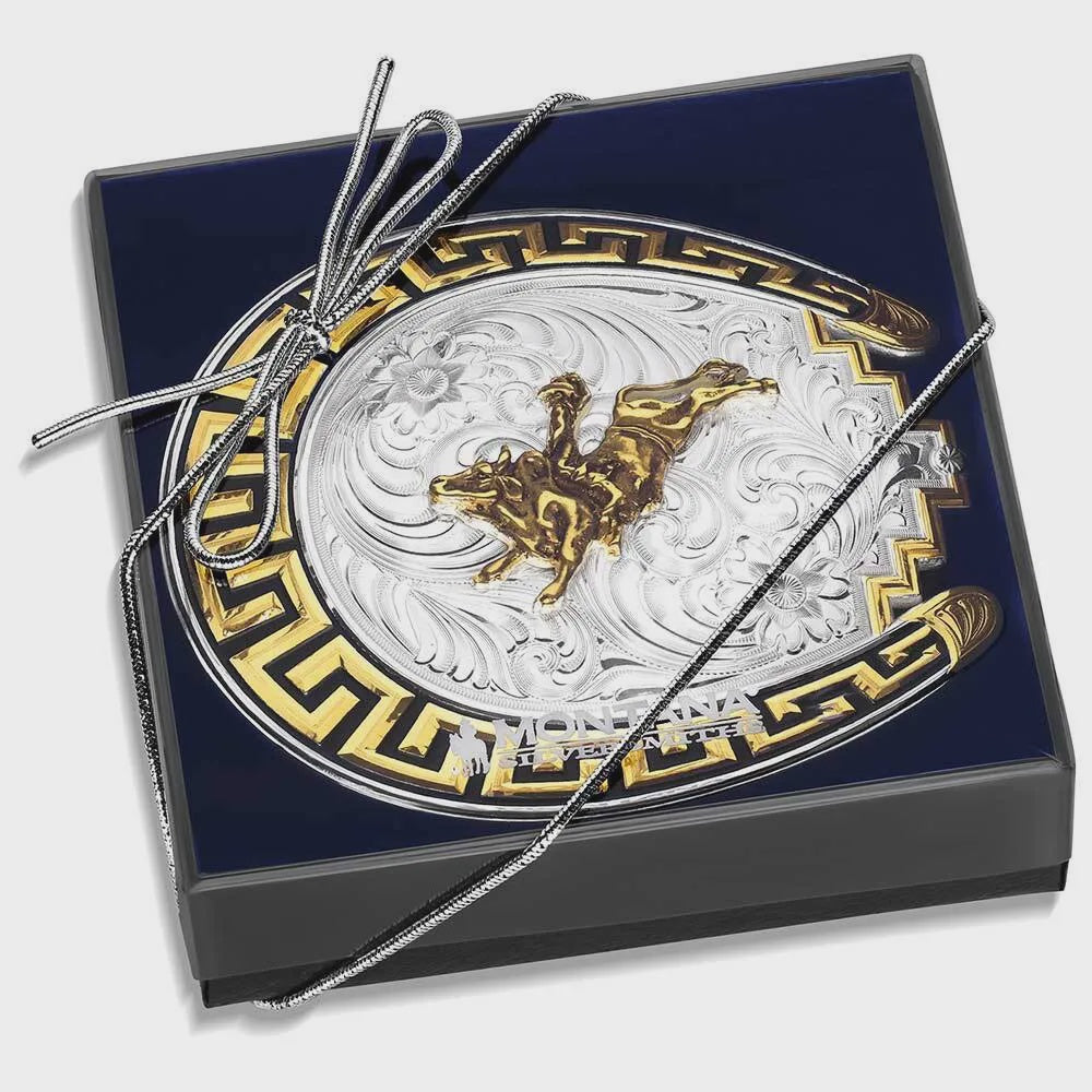 52810-160 |SUNRISE MESA BUCKLE W/ BULLRIDER