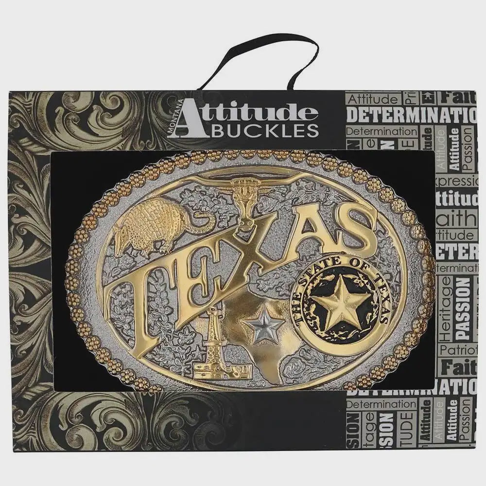 60811TXP2 | TWO TONE TEXAS BUCKLE