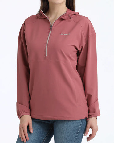 MAK9813002 | CINCH WOMENS 1/2 ZIP PINK PULLOVER