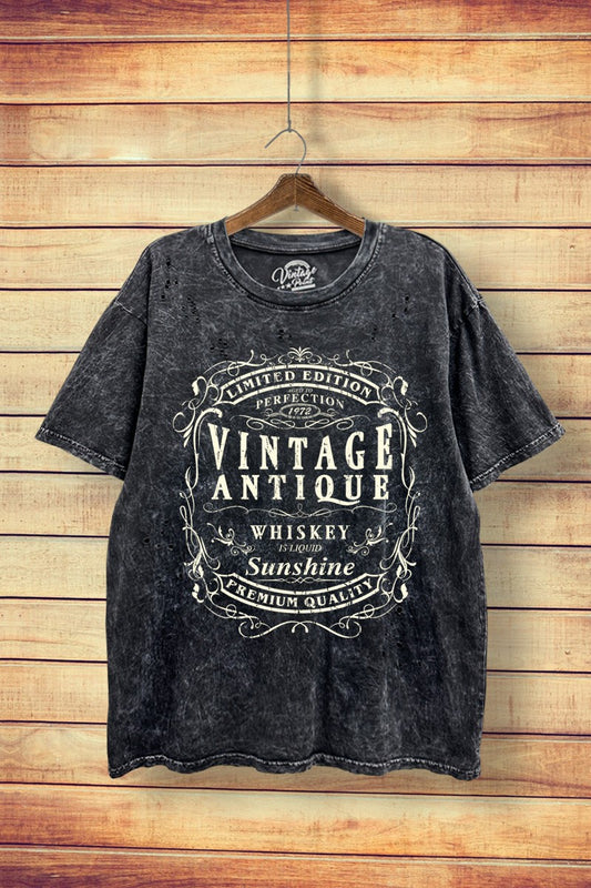 TOD375-P5235 | WOMENS VINTAGE ANTIQUE TEE