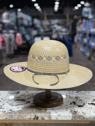 3100-2CSTEEL | AMERICAN STRAW HAT OPEN CROWN 4 1/4 INCH BRIM
