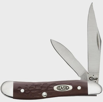 00046 | CASE KNIVES - BROWN SYNTHETIC PEANUT KNIFE
