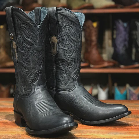 TM201272 TANNERMARK MEN'S THE HUDSON KABUL BLACK BOOTS