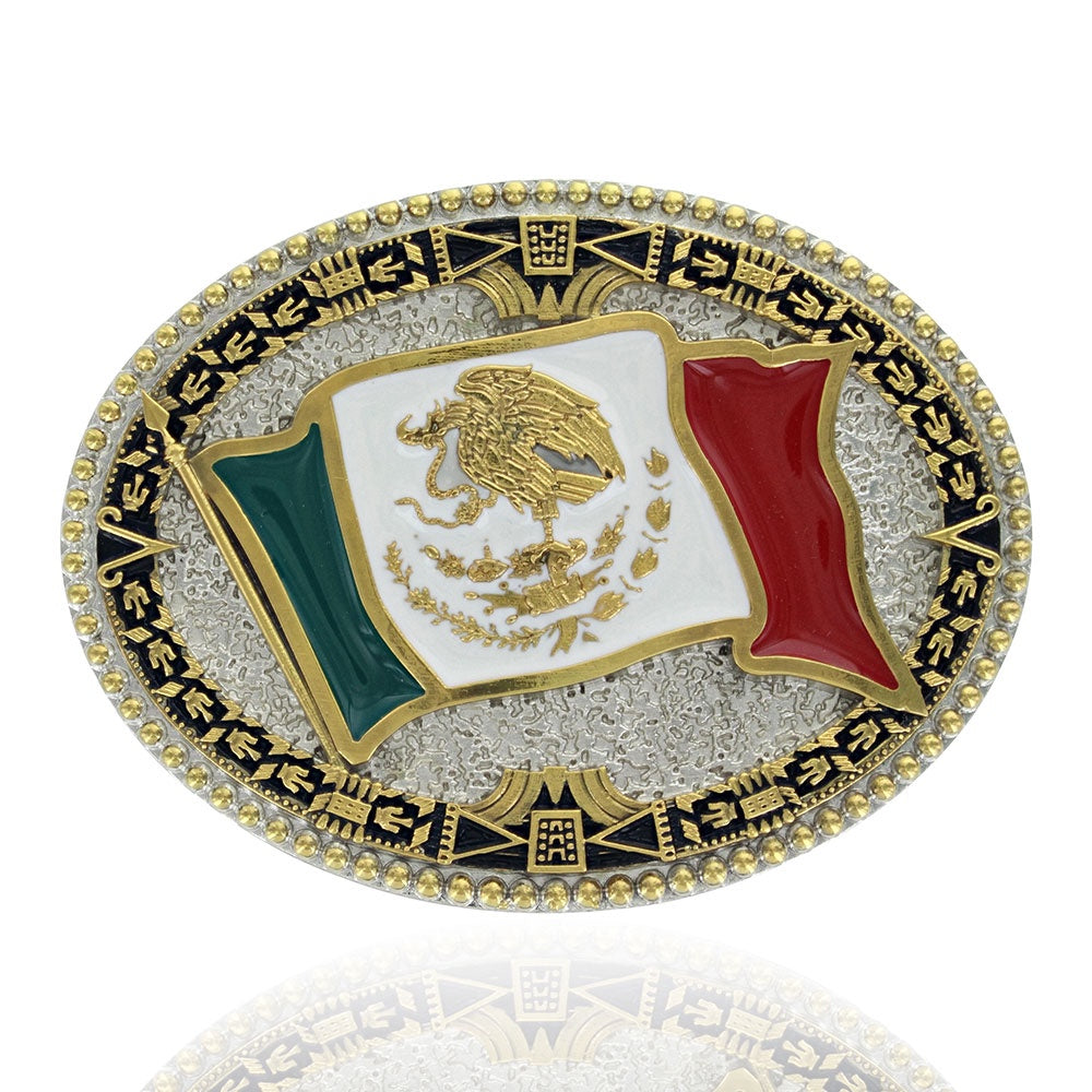 A855 | ATTITUDE GRAND MEXICAN FLAG BUCKLE