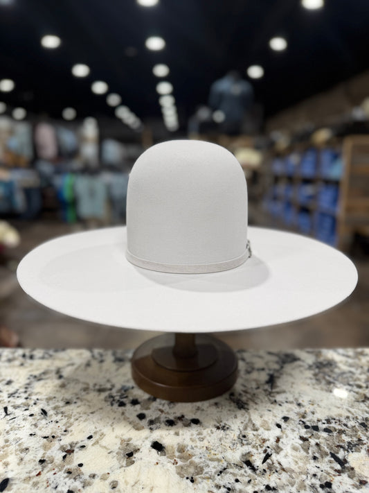 ATWOOD FELT 5X SILVERBELLY CRYSTAL OPEN CROWN 5 INCH BRIM