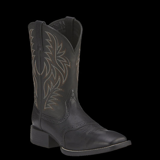 10016292 | ARIAT MENS BLACK SPORTS WESTERN BOOT