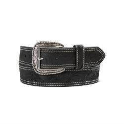 A1012401 | ARIAT MEN'S BLACK TOOLED BELT