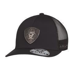 A300085601 | ARIAT METAL SHIELD LOGO BLACK/BLACK CAP