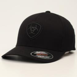 1512401/ MEN'S ARIAT PATCH LOGO BLACK/BLACK CAP