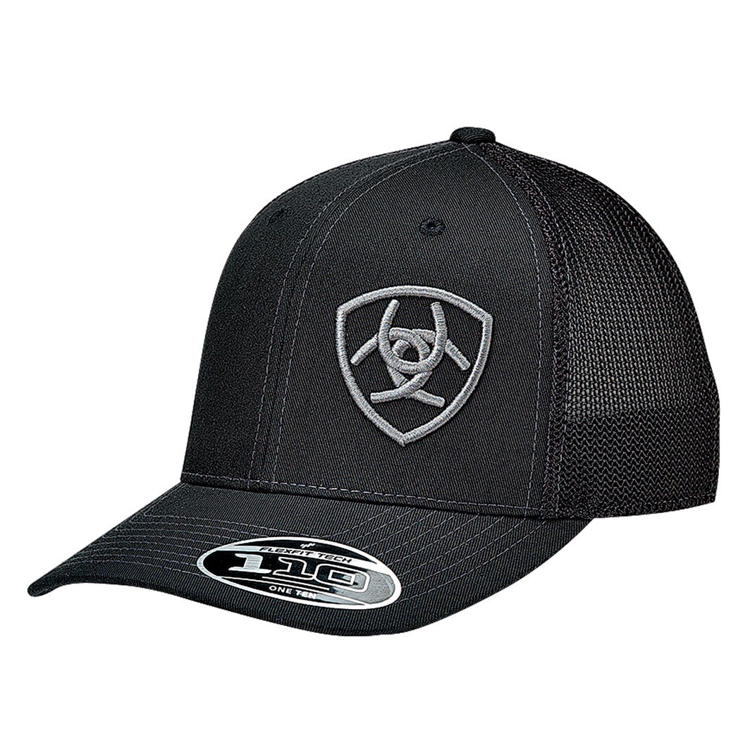 1597801 | ARIAT MEN'S FLEXFIT 110 BLACK CAP