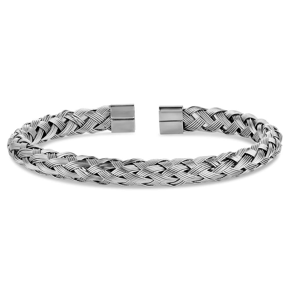 BC6521 | MONTANA SILVERSMITHS SIMPLE BRAIDED CUFF BRACELET