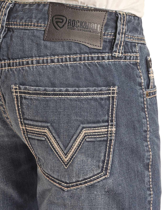 BM1PD02496 | ROCK&ROLL MENS PISTOL STRAIGHT DARK VINTAGE JEAN